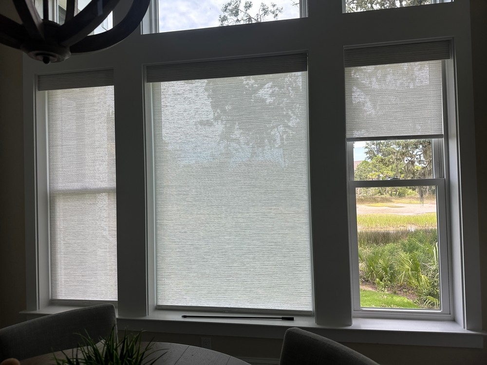 Beautiful and Harmonious Norman Soluna Roller Shades in Bluffton, SC